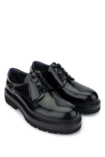 Callaghan Erkek Hakiki Deri Siyah Klasik Ayakkabı