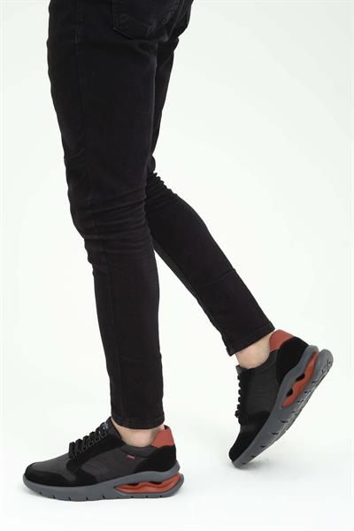 Callaghan Erkek Hakiki Deri Siyah Sneakers & Spor Ayakkabı