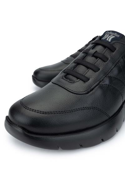 Callaghan Erkek Hakiki Deri Siyah Sneakers & Spor Ayakkabı