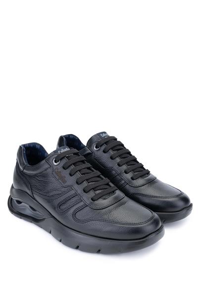 Callaghan Erkek Hakiki Deri Siyah Sneakers & Spor Ayakkabı