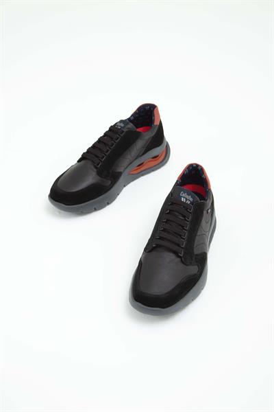 Callaghan Erkek Hakiki Deri Siyah Sneakers & Spor Ayakkabı