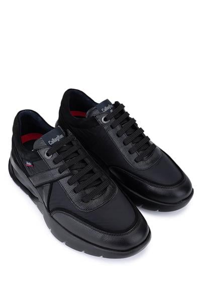 Callaghan Erkek Hakiki Deri Siyah Sneakers & Spor Ayakkabı