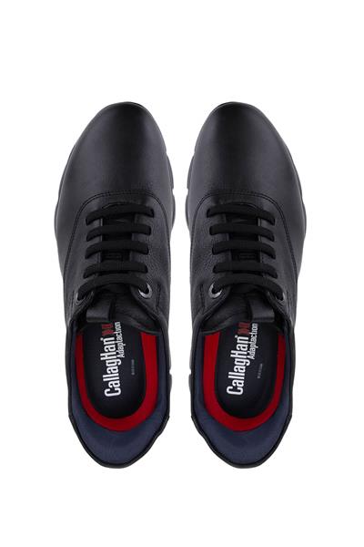 Callaghan Erkek Hakiki Deri  Siyah Sneakers & Spor Ayakkabı