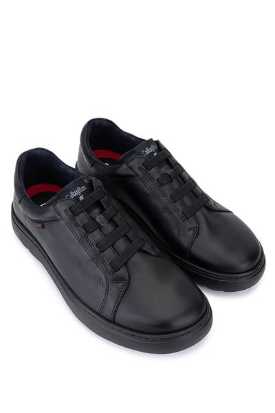 Callaghan Erkek Hakiki Deri Siyah Sneakers & Spor Ayakkabı