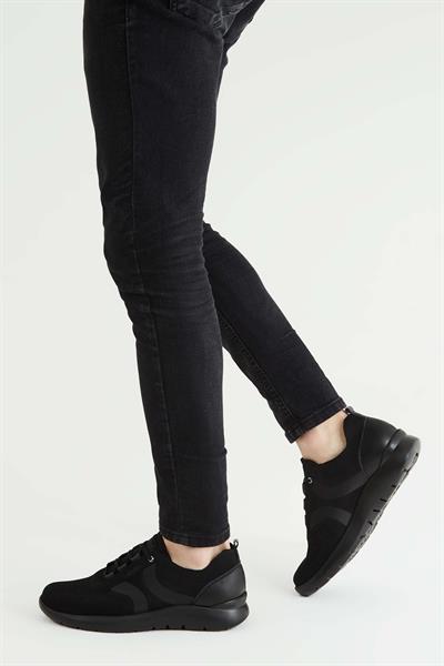 Callaghan Erkek Tekstil/Hakiki Deri Siyah Sneakers & Spor Ayakkabı