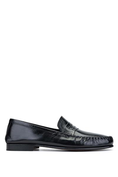 Daniele Lepori Erkek Hakiki Deri Siyah Loafer Ayakkabı