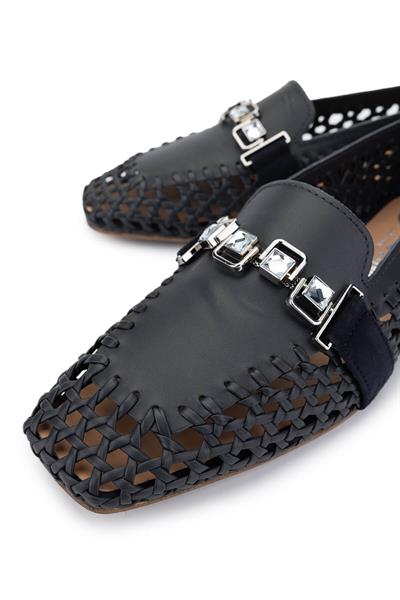 Donna Carolina Kadın Hakiki Deri Lacivert Loafer Ayakkabı