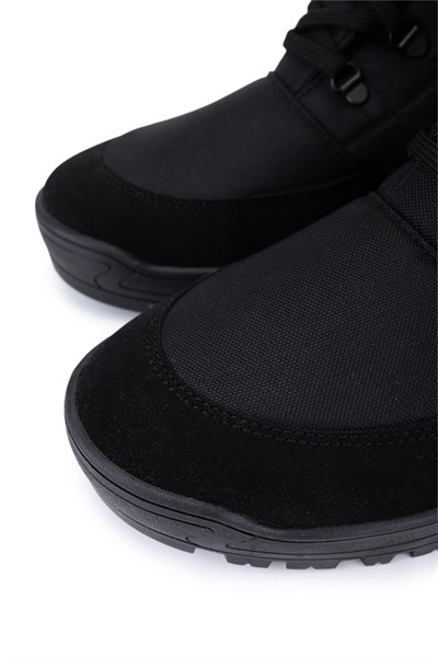 Effetre Erkek Deri & Tekstil Siyah Kar Botu