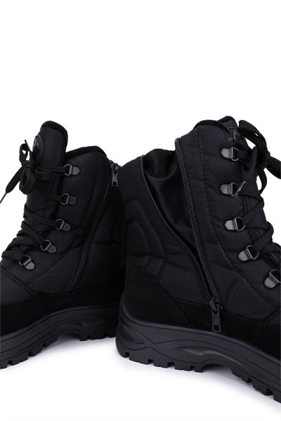 Effetre Erkek Deri & Tekstil Siyah Kar Botu