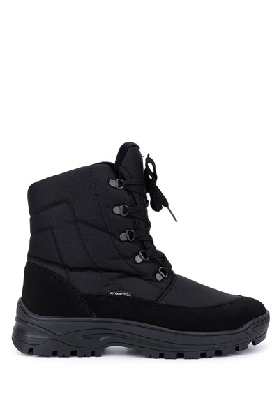 Effetre Erkek Deri & Tekstil Siyah Kar Botu