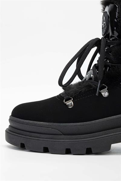 Effetre Kadın DERI/KURK Siyah Kar Botu