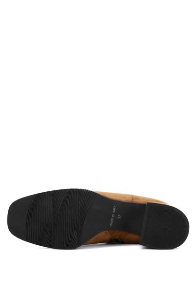 Evaluna Kadın Hakiki Deri Taba Casual Bot