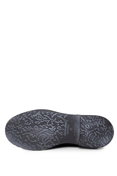 Exton Erkek Hakiki Deri Siyah Casual Ayakkabı