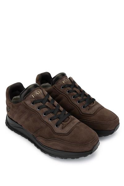 Fabi Erkek Hakiki Deri Kahverengi  Sneakers & Spor Ayakkabı