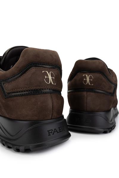 Fabi Erkek Hakiki Deri Kahverengi  Sneakers & Spor Ayakkabı