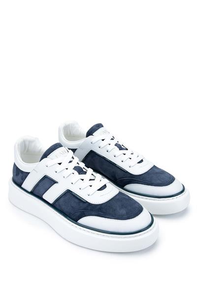Fabi Erkek Hakiki Deri Lacivert/Beyaz Sneakers & Spor Ayakkabı