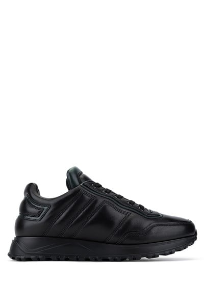 Fabi Erkek Hakiki Deri Siyah Sneakers & Spor Ayakkabı