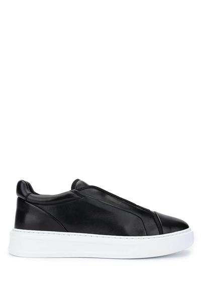Fabi Erkek Hakiki Deri Siyah Sneakers & Spor Ayakkabı