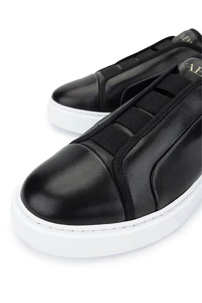 Fabi Erkek Hakiki Deri Siyah Sneakers & Spor Ayakkabı