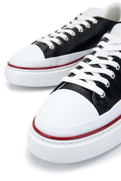 Fabi Erkek Hakiki Deri Siyah/Beyaz Sneakers & Spor Ayakkabı