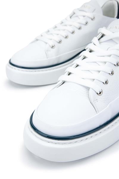 Fabi Erkek Hakiki Deri Beyaz/Mavi Sneakers & Spor Ayakkabı