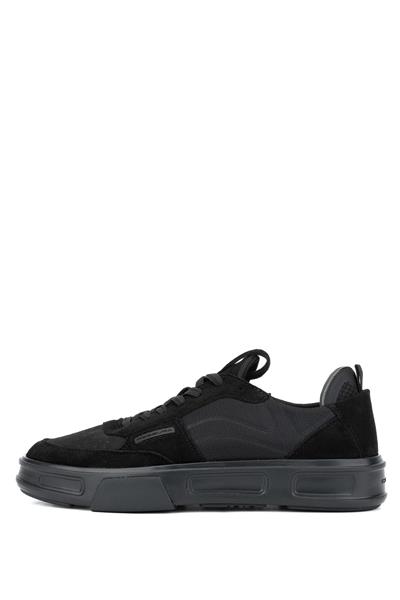 Fessura Erkek Deri & Tekstil Siyah Sneakers & Spor Ayakkabı