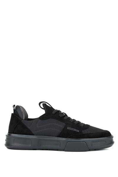 Fessura Erkek Deri & Tekstil Siyah Sneakers & Spor Ayakkabı