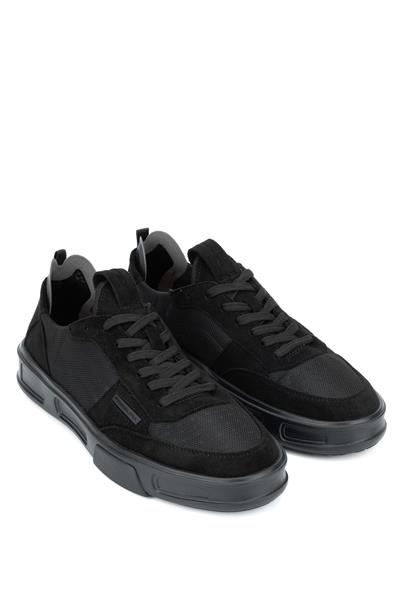 Fessura Erkek Deri & Tekstil Siyah Sneakers & Spor Ayakkabı