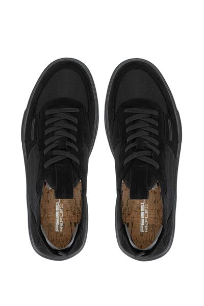 Fessura Erkek Deri & Tekstil Siyah Sneakers & Spor Ayakkabı