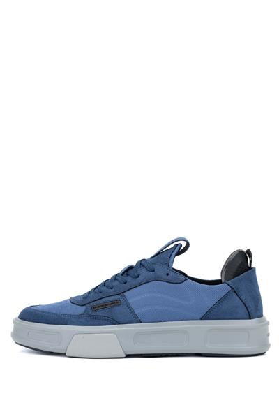 Fessura Erkek Deri & Tekstil Mavi Sneakers & Spor Ayakkabı