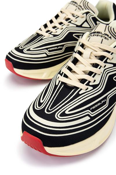 Fessura Erkek Tekstil Siyah/Kemik Sneakers & Spor Ayakkabı