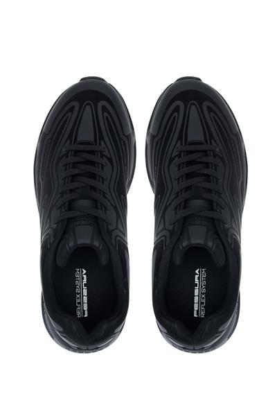Fessura Erkek Suni Deri Siyah Sneakers & Spor Ayakkabı