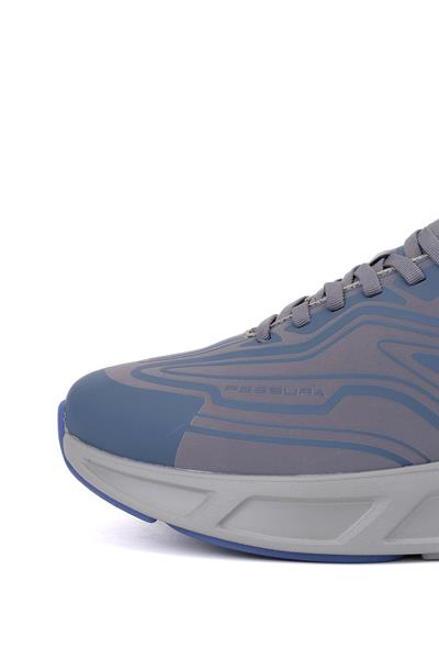 Fessura Erkek Suni Deri Mavi/Gri Sneakers & Spor Ayakkabı