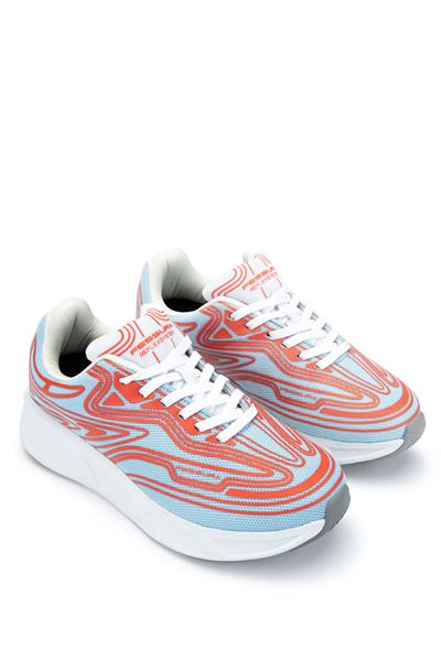 Fessura Kadın Tekstil Mavi/Mercan Sneakers & Spor Ayakkabı