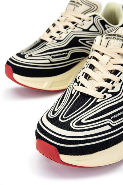 Fessura Kadın Tekstil Siyah/Kemik Sneakers & Spor Ayakkabı