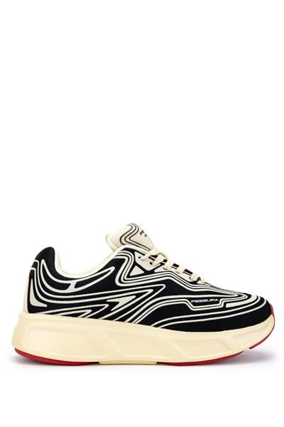Fessura Kadın Tekstil Siyah/Kemik Sneakers & Spor Ayakkabı