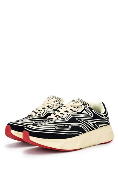 Fessura Kadın Tekstil Siyah/Kemik Sneakers & Spor Ayakkabı