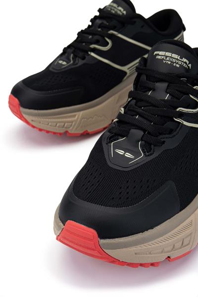 Fessura Kadın Tekstil Siyah/Kum Sneakers & Spor Ayakkabı