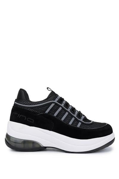 Fornarina Kadın Deri & Tekstil Siyah Sneakers & Spor Ayakkabı