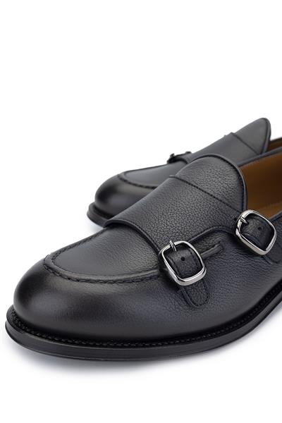Franceschetti Erkek Hakiki Deri Antrasit Loafer Ayakkabı