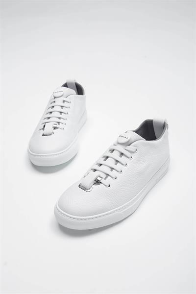 Franceschetti Erkek Hakiki Deri Beyaz/Beyaz Sneakers & Spor Ayakkabı