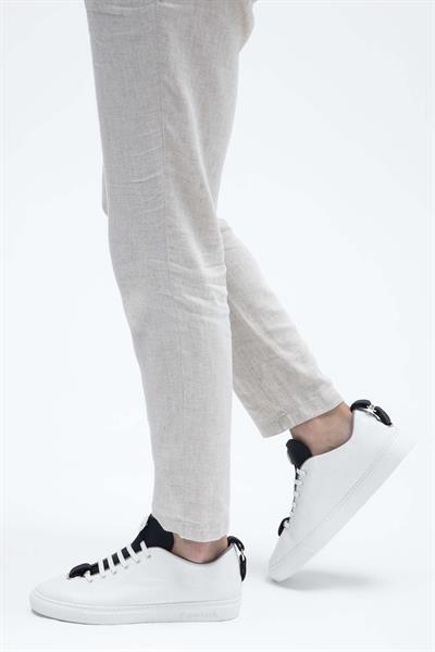 Franceschetti Erkek Hakiki Deri Beyaz/Beyaz Sneakers & Spor Ayakkabı