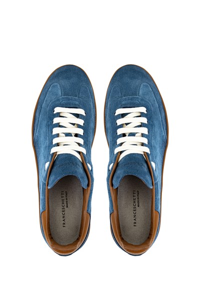 Franceschetti Erkek Hakiki Deri Mavi Casual Ayakkabı