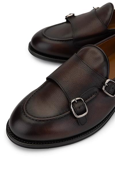 Franceschetti Erkek Hakiki Deri Kahverengi Loafer Ayakkabı