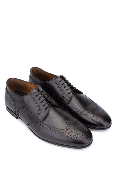 Franceschetti Erkek Hakiki Deri Kahverengi Klasik Ayakkabı