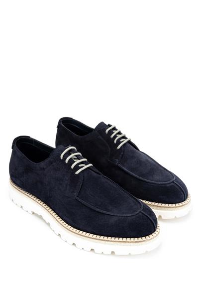 Franceschetti Erkek Hakiki Deri Lacivert Casual Ayakkabı