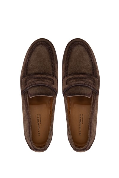 Franceschetti Erkek Hakiki Deri Kahverengi Loafer Ayakkabı