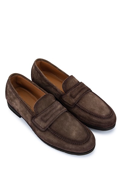 Franceschetti Erkek Hakiki Deri Kahverengi Loafer Ayakkabı