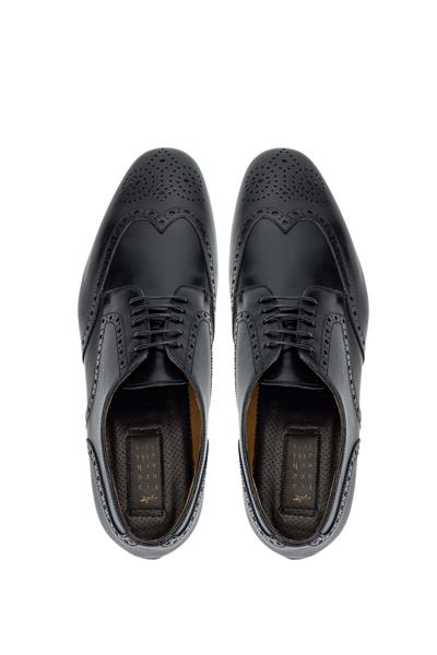 Franceschetti Erkek Hakiki Deri Siyah Klasik Ayakkabı