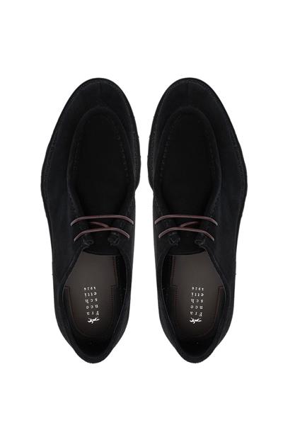 Franceschetti Erkek Hakiki Deri Siyah Casual Ayakkabı